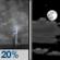 Wednesday Night: Slight Chance Showers And Thunderstorms then Partly Cloudy